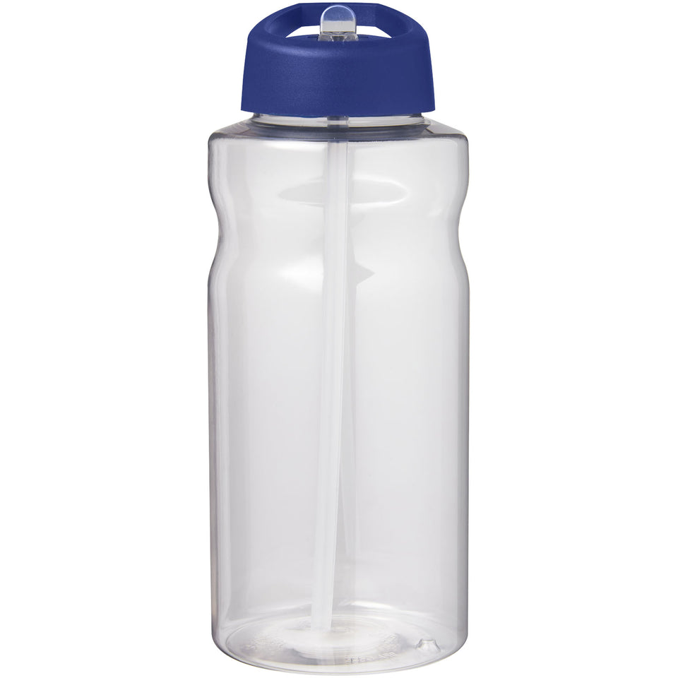 Borraccia sportiva da 1 litro con coperchio a beccuccio H2O Active® Big Base personalizzato con logo - Pubblienne