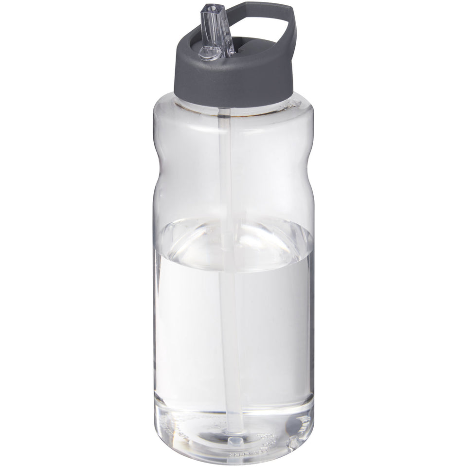 Borraccia sportiva da 1 litro con coperchio a beccuccio H2O Active® Big Base personalizzato con logo - Pubblienne