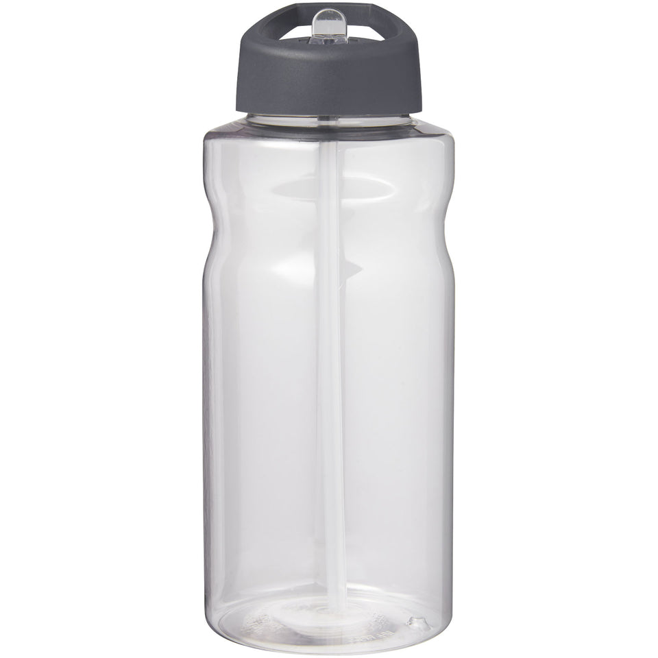 Borraccia sportiva da 1 litro con coperchio a beccuccio H2O Active® Big Base personalizzato con logo - Pubblienne