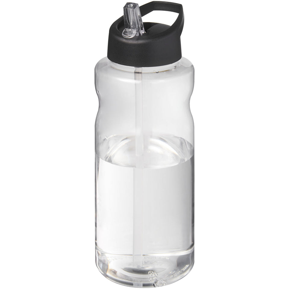 Borraccia sportiva da 1 litro con coperchio a beccuccio H2O Active® Big Base personalizzato con logo - Pubblienne