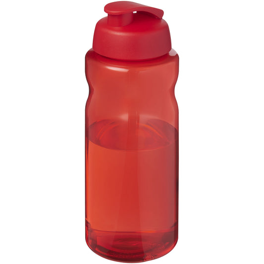 Borraccia sportiva da 1 litro con coperchio a scatto H2O Active® Eco Big Base personalizzato con logo - Pubblienne