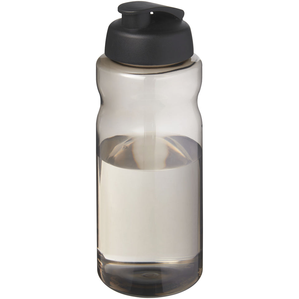 Borraccia sportiva da 1 litro con coperchio a scatto H2O Active® Eco Big Base personalizzato con logo - Pubblienne