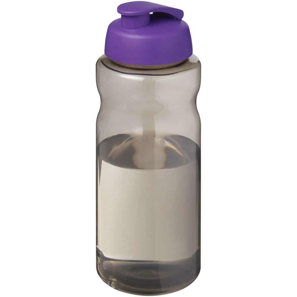 Borraccia sportiva da 1 litro con coperchio a scatto H2O Active® Eco Big Base personalizzato con logo - Pubblienne