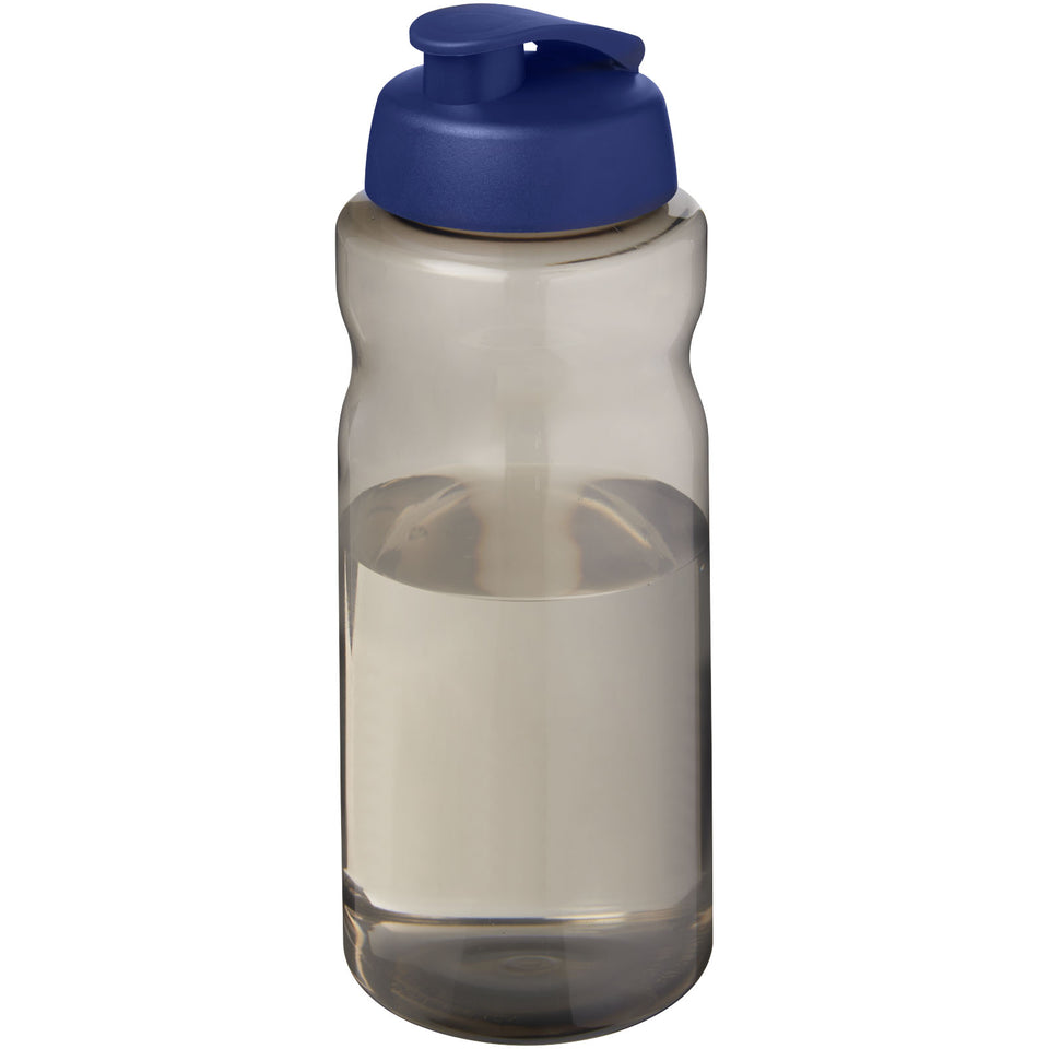 Borraccia sportiva da 1 litro con coperchio a scatto H2O Active® Eco Big Base personalizzato con logo - Pubblienne
