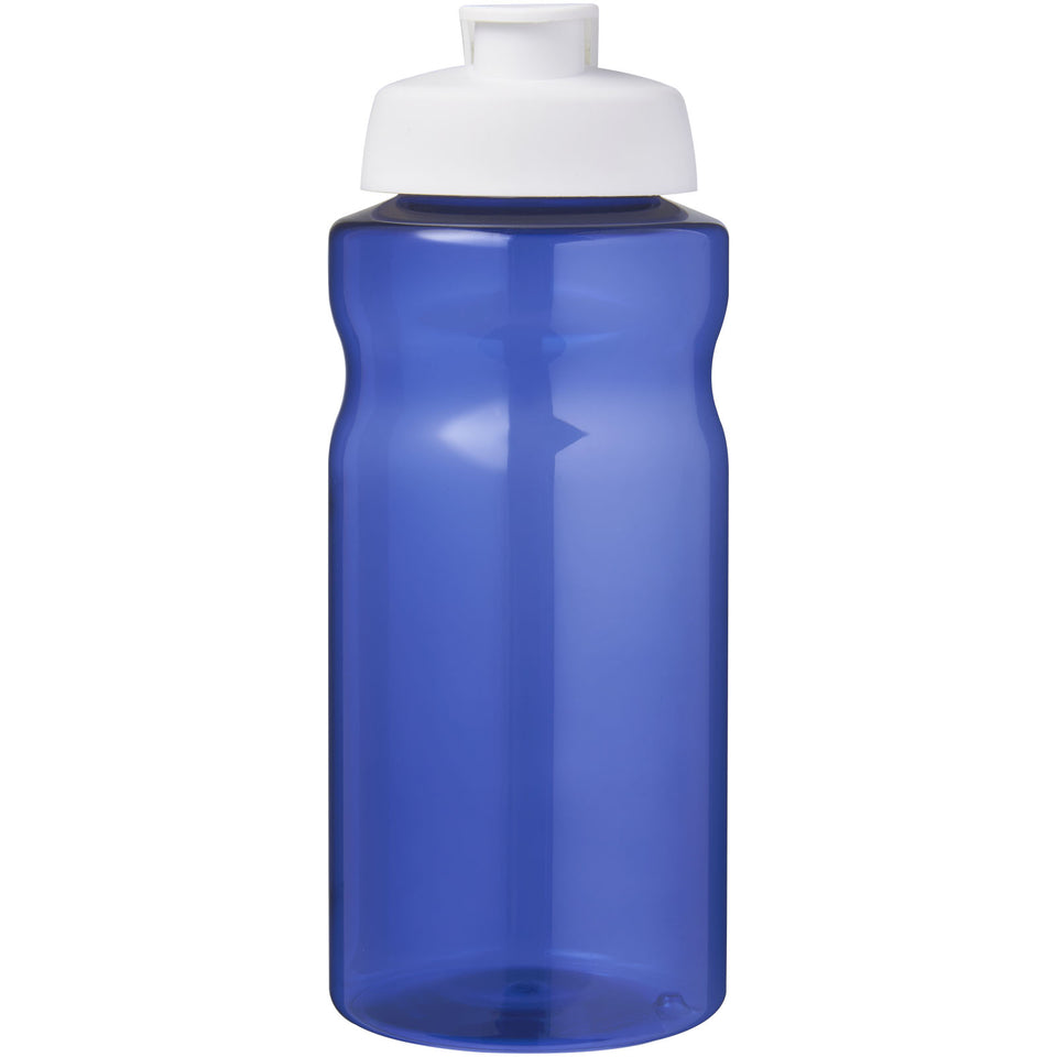 Borraccia sportiva da 1 litro con coperchio a scatto H2O Active® Eco Big Base personalizzato con logo - Pubblienne