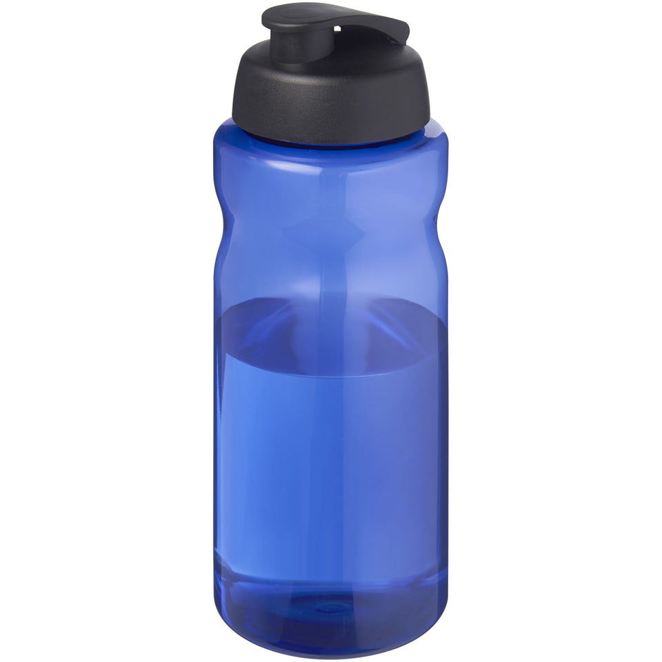 Borraccia sportiva da 1 litro con coperchio a scatto H2O Active® Eco Big Base personalizzato con logo - Pubblienne