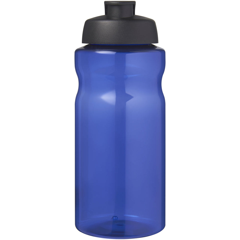 Borraccia sportiva da 1 litro con coperchio a scatto H2O Active® Eco Big Base personalizzato con logo - Pubblienne