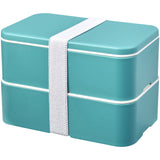 Portavivande a doppio strato MIYO Renew da 700 + 700 ml personalizzato con logo - Pubblienne