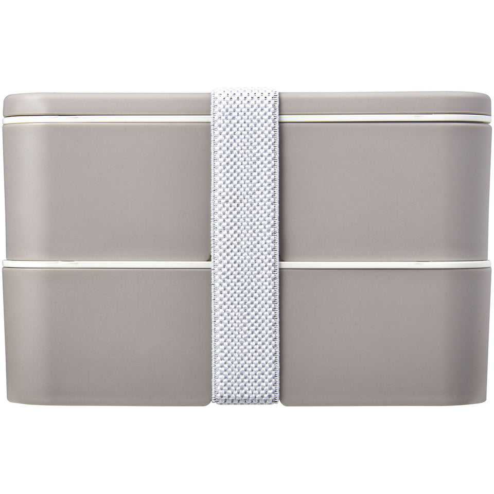 Portavivande a doppio strato MIYO Renew da 700 + 700 ml personalizzato con logo - Pubblienne