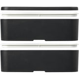 Portavivande a doppio strato MIYO Renew da 700 + 700 ml personalizzato con logo - Pubblienne