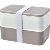Portavivande a doppio strato MIYO Renew da 700 + 700 ml personalizzato con logo - Pubblienne