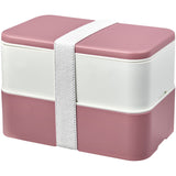 Portavivande a doppio strato MIYO Renew da 700 + 700 ml personalizzato con logo - Pubblienne