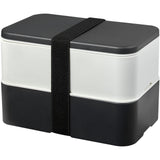 Portavivande a doppio strato MIYO Renew da 700 + 700 ml personalizzato con logo - Pubblienne