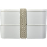 Portavivande a doppio strato MIYO Renew da 700 + 700 ml personalizzato con logo - Pubblienne