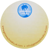 Foglietti adesivi in carta riciclata a forma rotonda Sticky-Mate® personalizzato con logo - Pubblienne