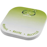 Foglietti adesivi in carta riciclata quadrati con angoli arrotondati Sticky-Mate® personalizzato con logo - Pubblienne