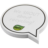 Foglietti adesivi in carta riciclata a forma di fumetto Sticky-Mate® personalizzato con logo - Pubblienne