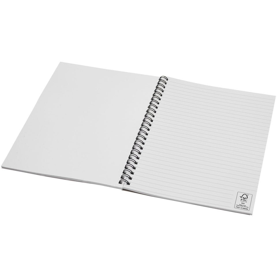 Blocco note A5 colorato con spirale Desk-Mate® personalizzato con logo - Pubblienne
