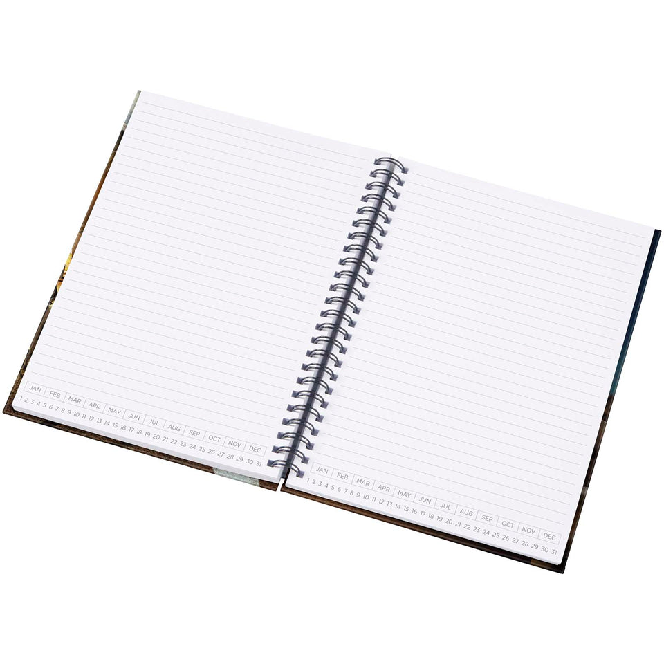 Agenda formato A5 con copertina rigida e senza data Desk-Mate® personalizzato con logo - Pubblienne
