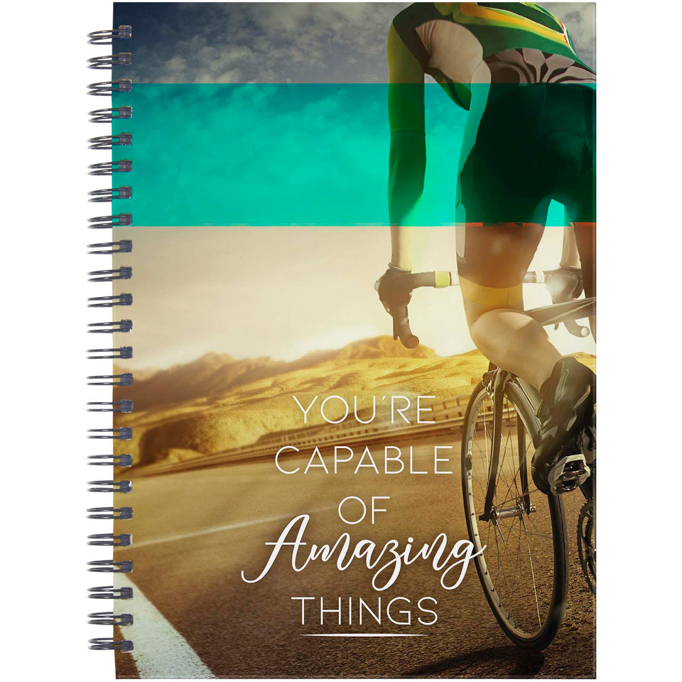 Agenda formato A5 con copertina rigida e senza data Desk-Mate® personalizzato con logo - Pubblienne