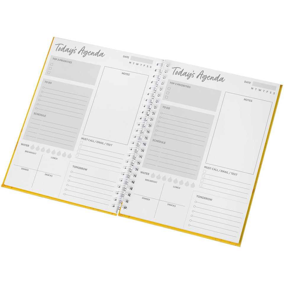 Agenda formato A5 con copertina rigida Desk-Mate® personalizzato con logo - Pubblienne