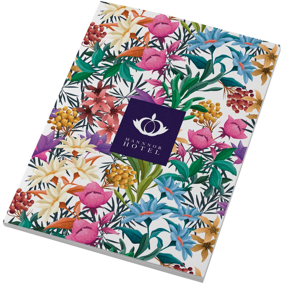 Blocco note formato A5 con copertina morbida da 50 fogli Novella Austen Colours personalizzato con logo - Pubblienne