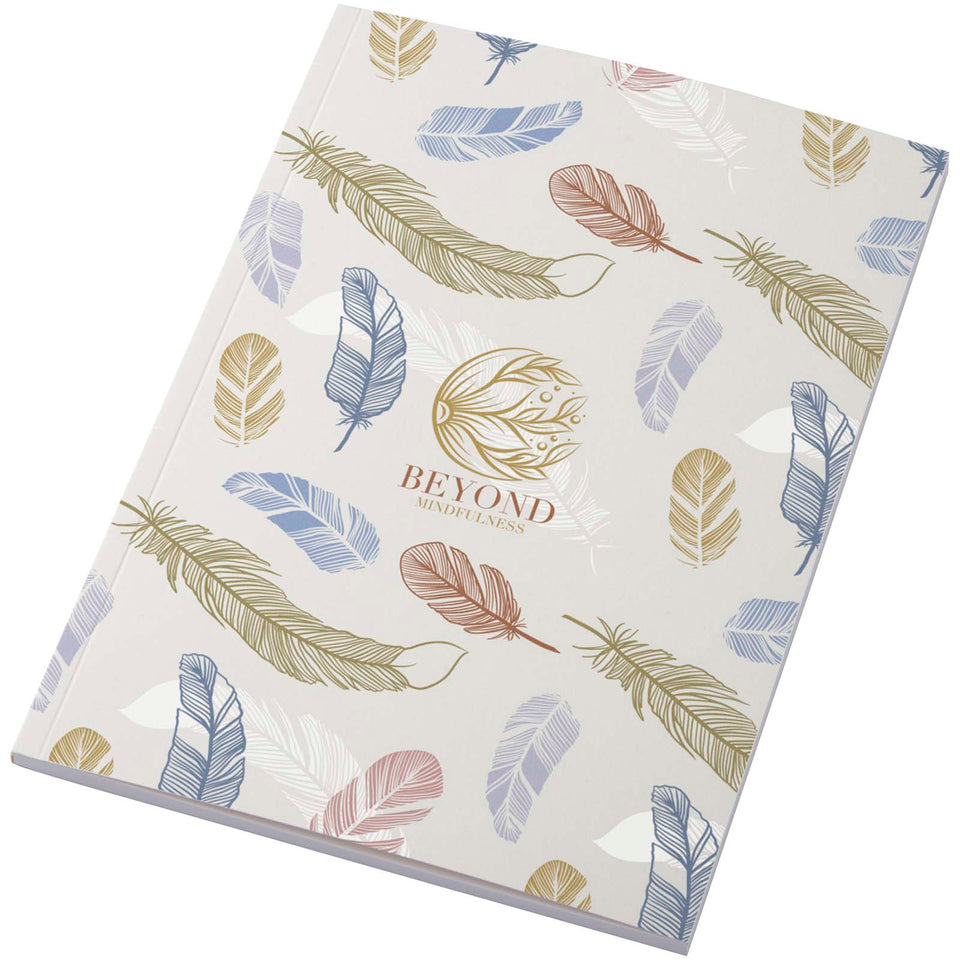 Blocco note formato A5 con copertina morbida da 50 fogli Novella Austen Colours personalizzato con logo - Pubblienne