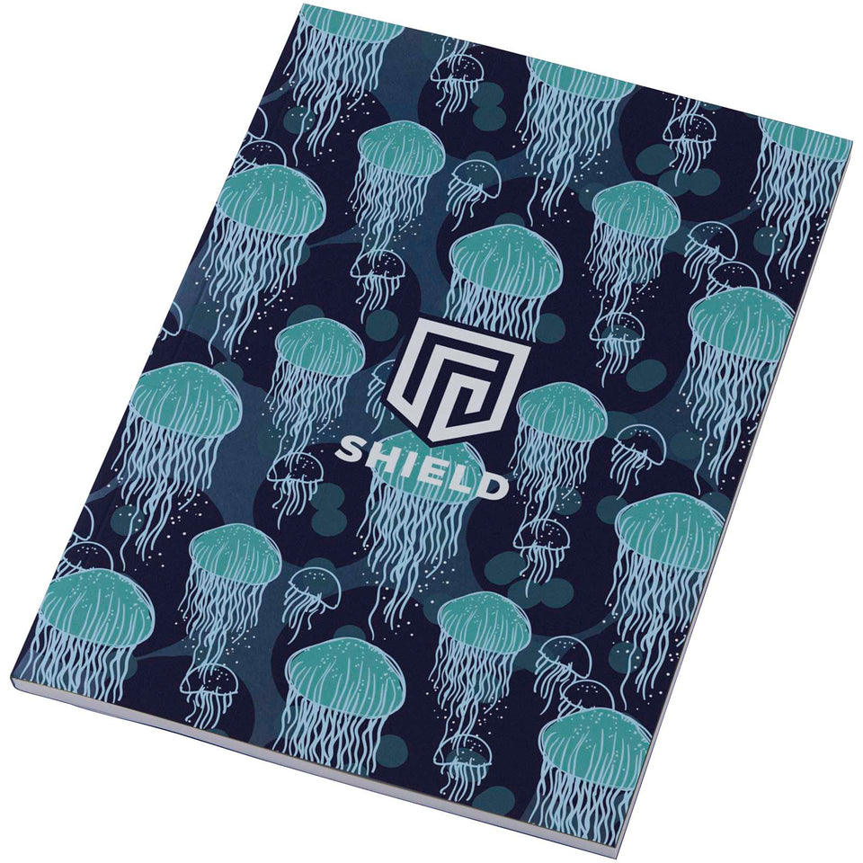 Blocco note formato A5 con copertina morbida da 50 fogli Novella Austen Colours personalizzato con logo - Pubblienne