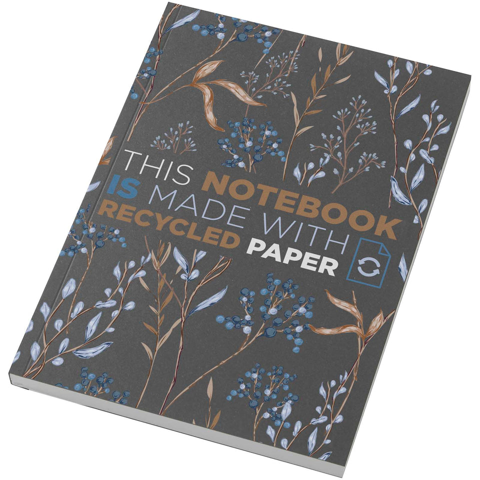 Blocco note formato A5 con copertina morbida riciclata e 100 fogli Novella Austen Colours personalizzato con logo - Pubblienne