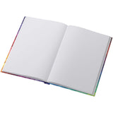Blocco note formato A5 con copertina rigida lucida e 100 fogli Novella Brontë personalizzato con logo - Pubblienne