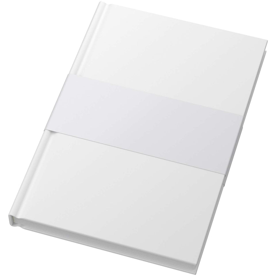 Blocco note formato A5 con copertina rigida opaca e 100 fogli Novella Brontë personalizzato con logo - Pubblienne