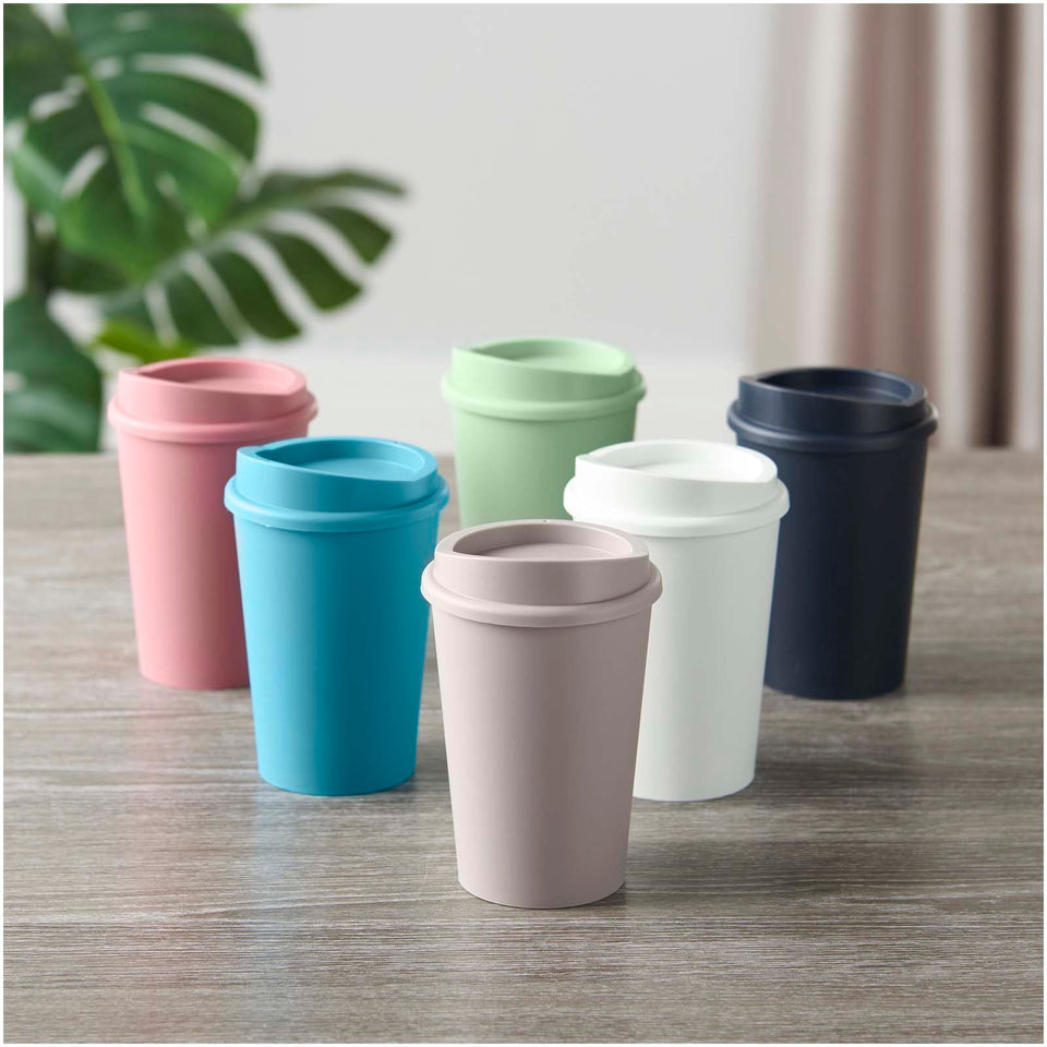 Bicchiere da 300 ml con coperchio Americano® Switch Renew personalizzato con logo - Pubblienne