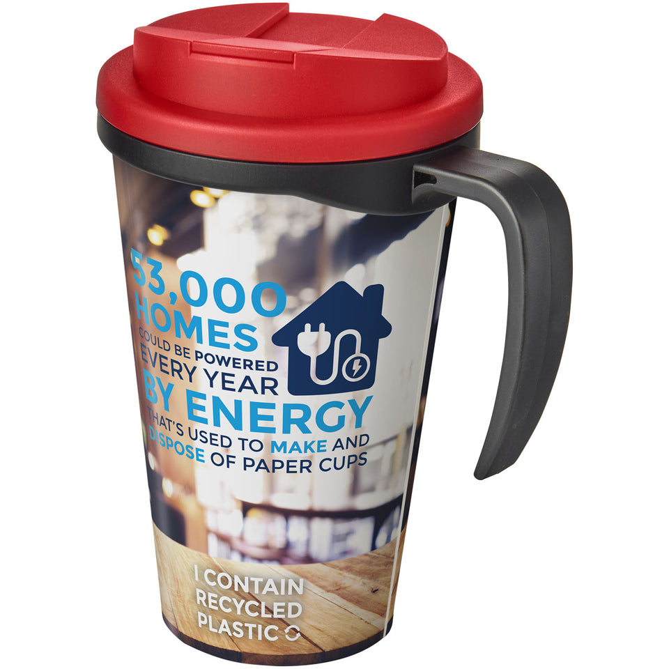 Tazza termica Brite-Americano® Grande da 350 ml con coperchio ermetico personalizzato con logo - Pubblienne