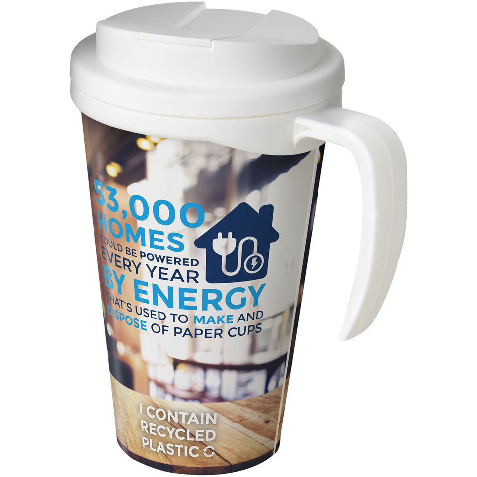 Tazza termica Brite-Americano® Grande da 350 ml con coperchio ermetico personalizzato con logo - Pubblienne
