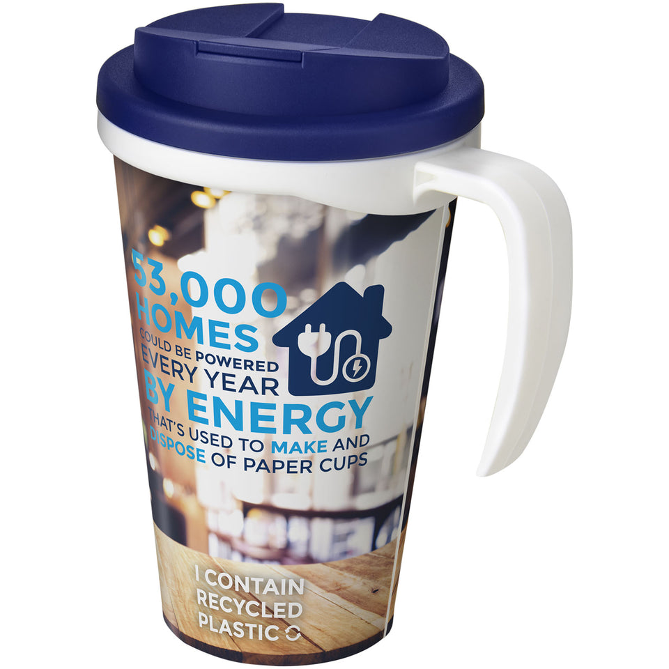 Tazza termica Brite-Americano® Grande da 350 ml con coperchio ermetico personalizzato con logo - Pubblienne