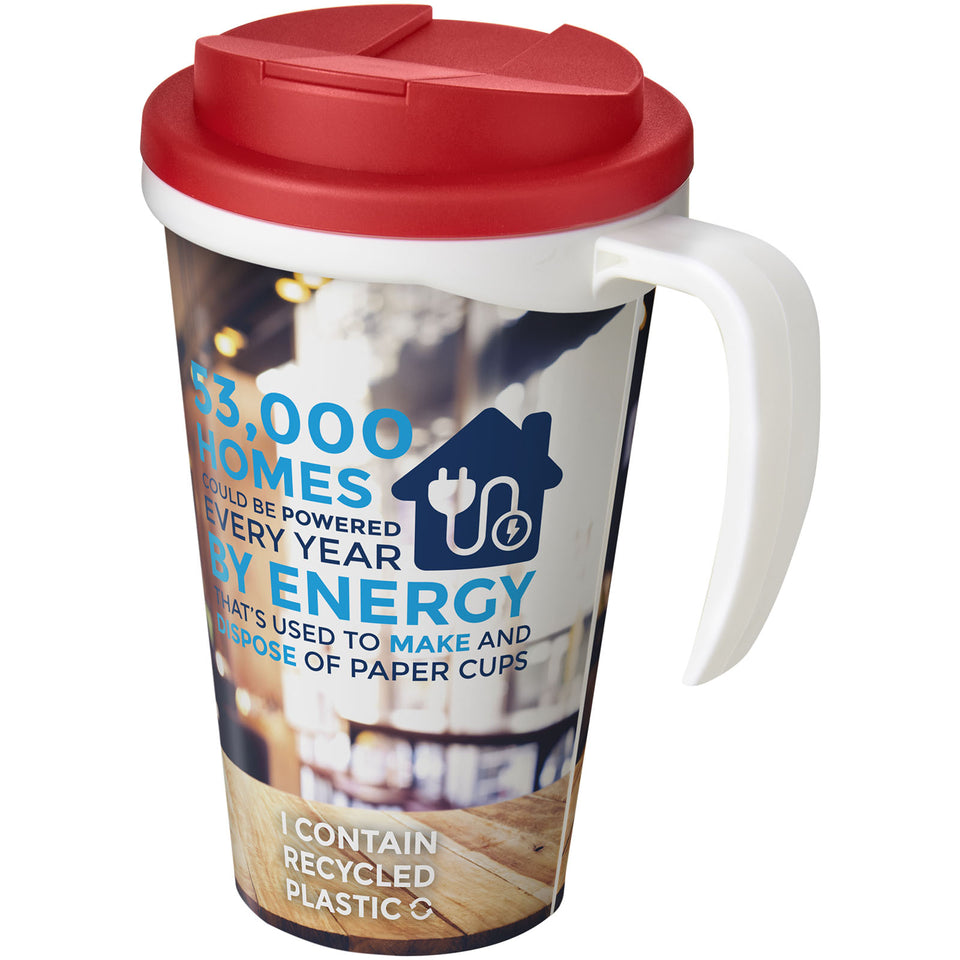 Tazza termica Brite-Americano® Grande da 350 ml con coperchio ermetico personalizzato con logo - Pubblienne