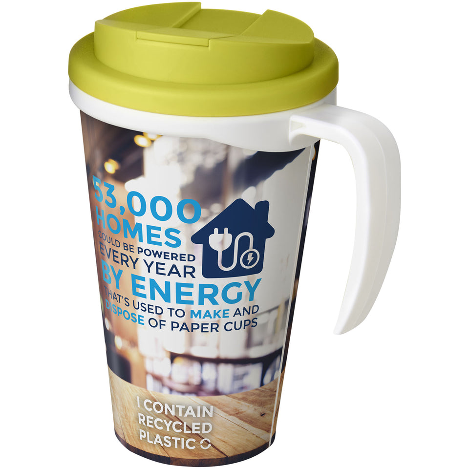 Tazza termica Brite-Americano® Grande da 350 ml con coperchio ermetico personalizzato con logo - Pubblienne