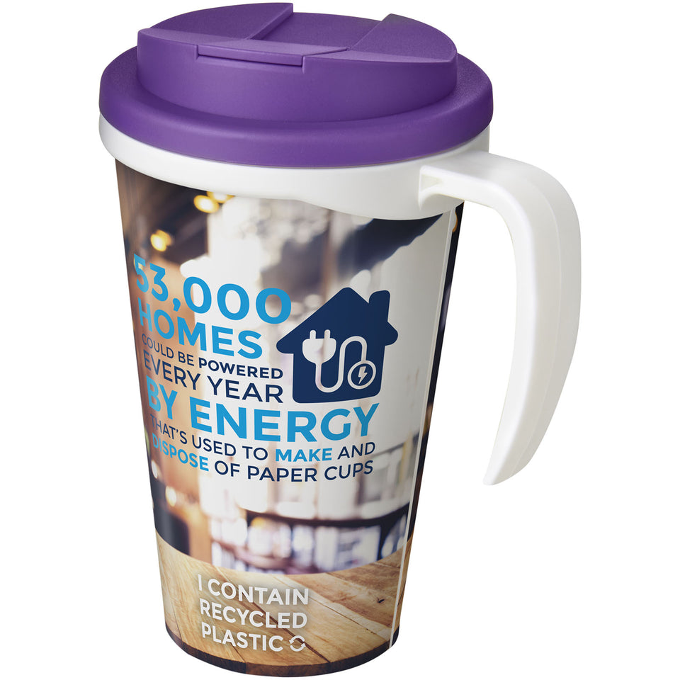 Tazza termica Brite-Americano® Grande da 350 ml con coperchio ermetico personalizzato con logo - Pubblienne