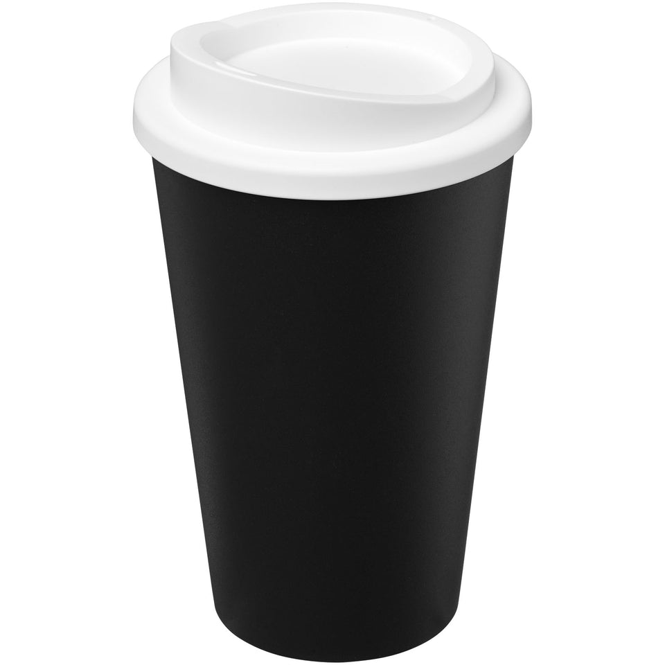 Tazza termica Americano® Eco da 350 ml in plastica riciclata personalizzato con logo - Pubblienne