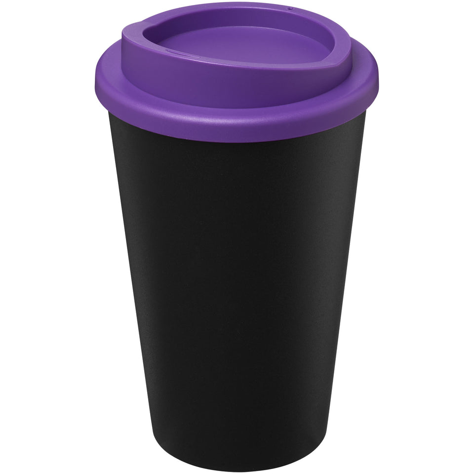 Tazza termica Americano® Eco da 350 ml in plastica riciclata personalizzato con logo - Pubblienne
