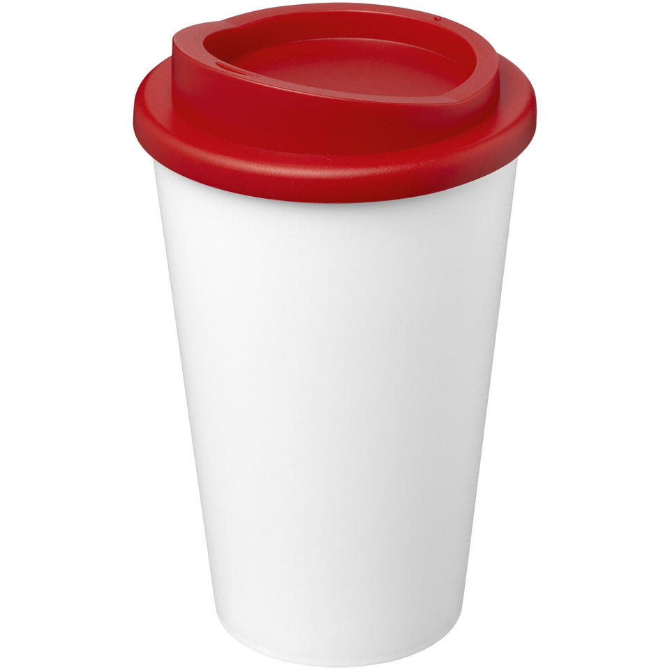 Tazza termica Americano® Eco da 350 ml in plastica riciclata personalizzato con logo - Pubblienne