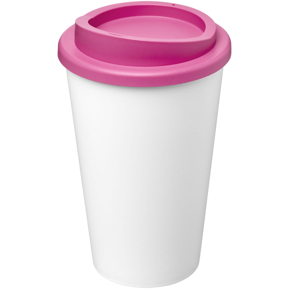 Tazza termica Americano® Eco da 350 ml in plastica riciclata personalizzato con logo - Pubblienne