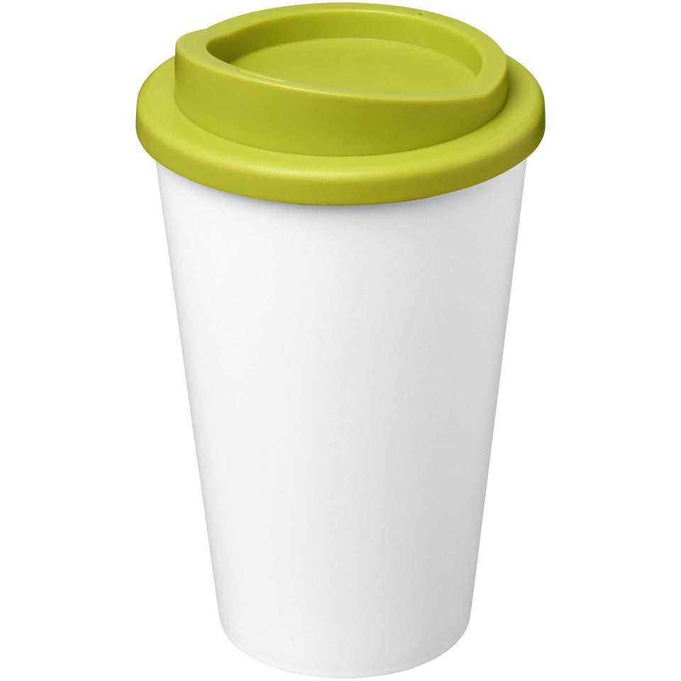 Tazza termica Americano® Eco da 350 ml in plastica riciclata personalizzato con logo - Pubblienne