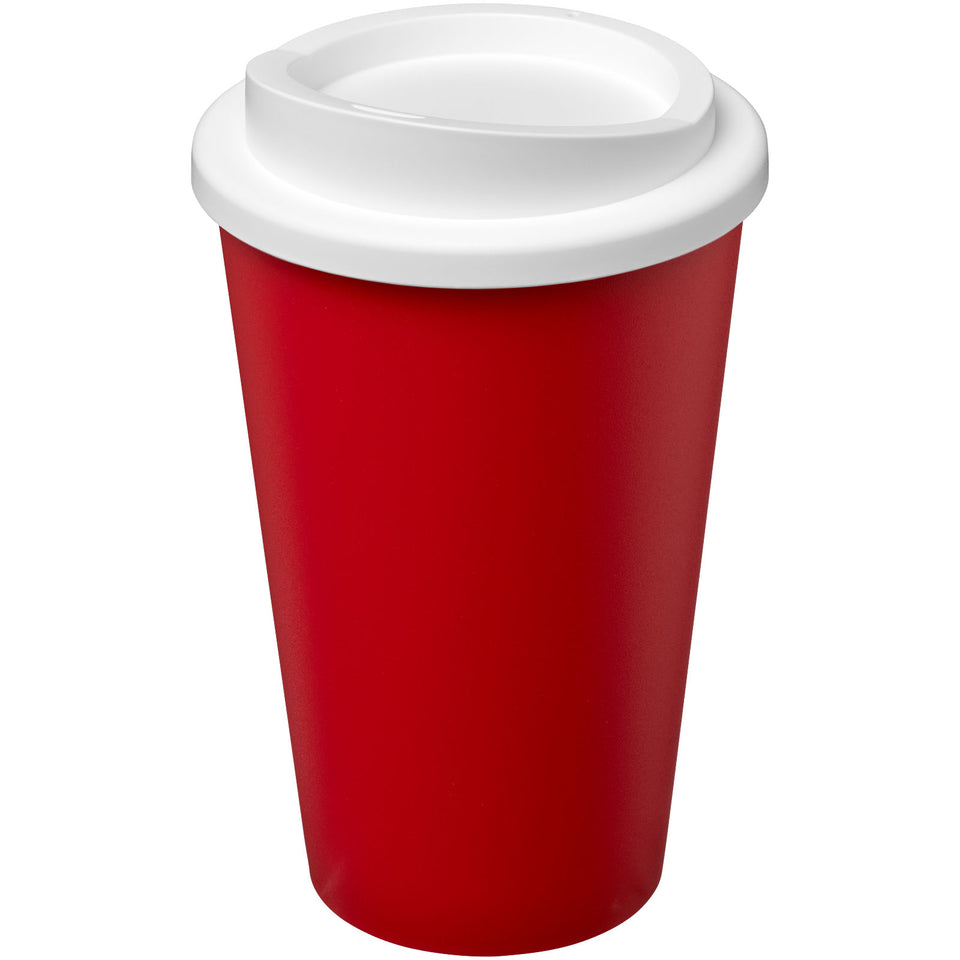 Tazza termica Americano® Eco da 350 ml in plastica riciclata personalizzato con logo - Pubblienne
