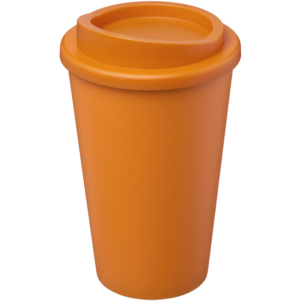 Tazza termica Americano® Eco da 350 ml in plastica riciclata personalizzato con logo - Pubblienne