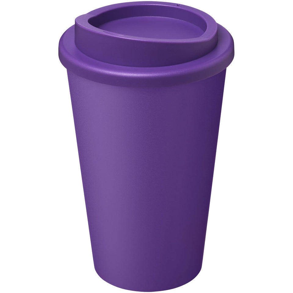 Tazza termica Americano® Eco da 350 ml in plastica riciclata personalizzato con logo - Pubblienne
