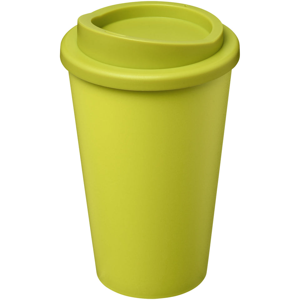 Tazza termica Americano® Eco da 350 ml in plastica riciclata personalizzato con logo - Pubblienne