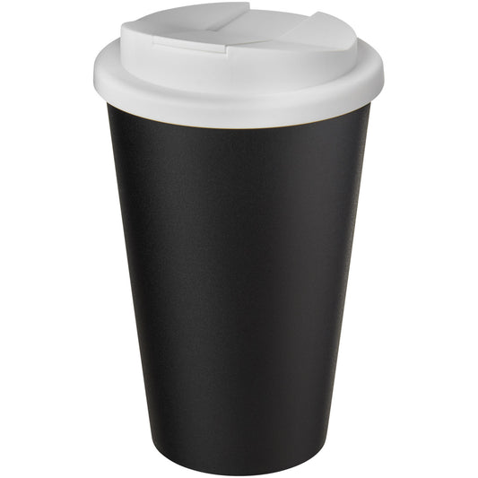 Tazza Americano® Eco da 350 ml in materiale riciclato e con coperchio ermetico personalizzato con logo - Pubblienne