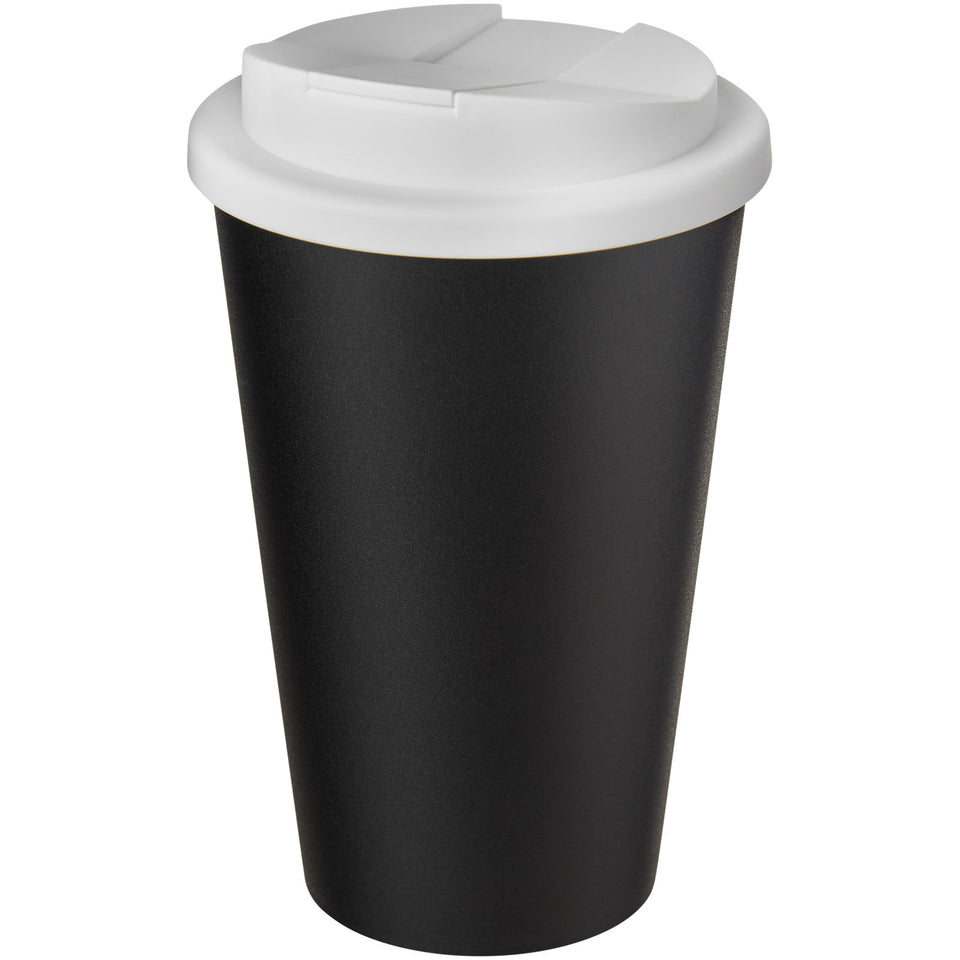 Tazza Americano® Eco da 350 ml in materiale riciclato e con coperchio ermetico personalizzato con logo - Pubblienne