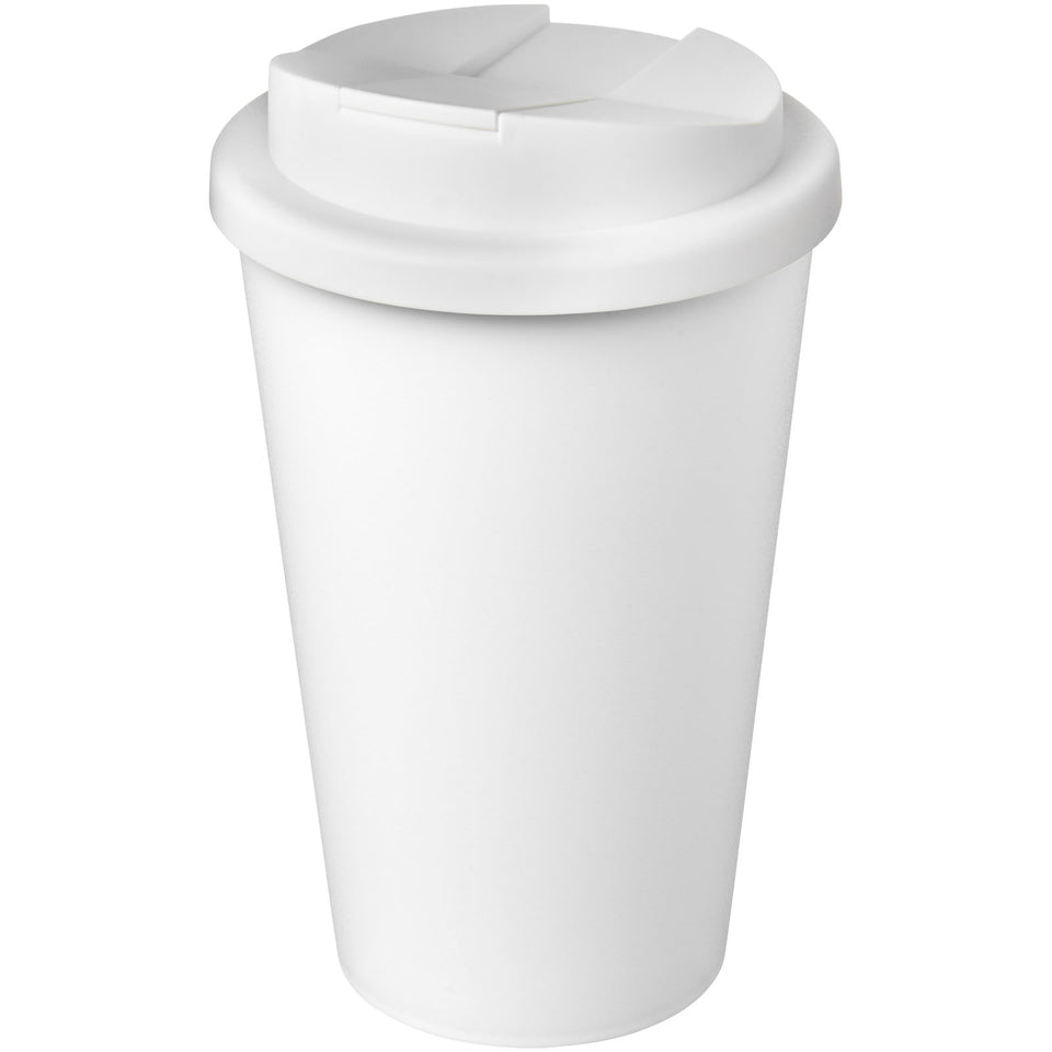 Tazza Americano® Eco da 350 ml in materiale riciclato e con coperchio ermetico personalizzato con logo - Pubblienne